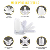 Charkee 25W Cool Day Mini fan Blade 4 Leaf Foldable LED Bulb with Angle Adjustable Ceiling Lights Home Pack of 3