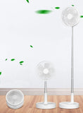 USB Rechargeable Desk Fan Telescopic Electric Desktop Fan Height Adjustable Foldable & Portable