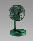 USB Rechargeable Desk Fan Telescopic Electric Desktop Fan Height Adjustable Foldable & Portable