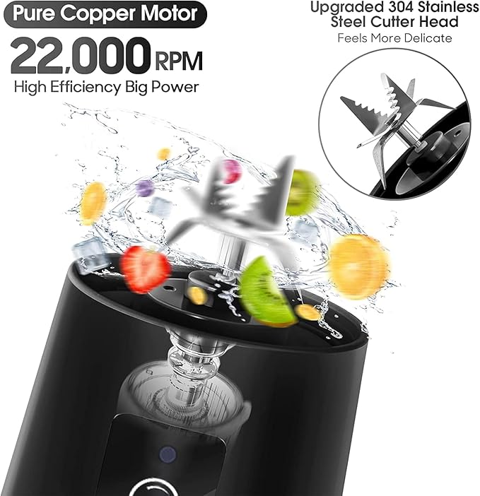 USB Portable Juicer Blender – Rechargeable Mini Mixer for Travel