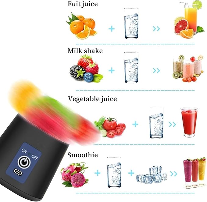 USB Portable Juicer Blender – Rechargeable Mini Mixer for Travel
