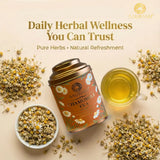 Aarush Chamomile Tea | Supports Relaxation & Calm Routine | Naturally Caffeine | Sleep & Relaxation Blend (40gm)