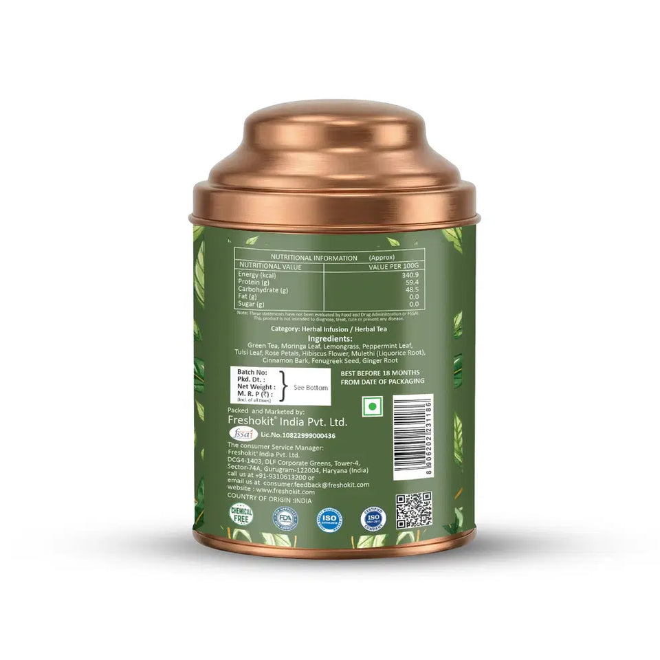 Aarush Lungs Cleanser Herbal Tea | Breathing Comfort & Detox Support Tea | Supports Respiratory Wellness & Natural Detox | Caffeine-Free Herbal Tea