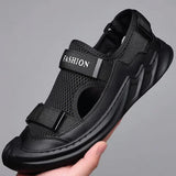 MENS ORTHOPAEDIC BLACK SANDALS