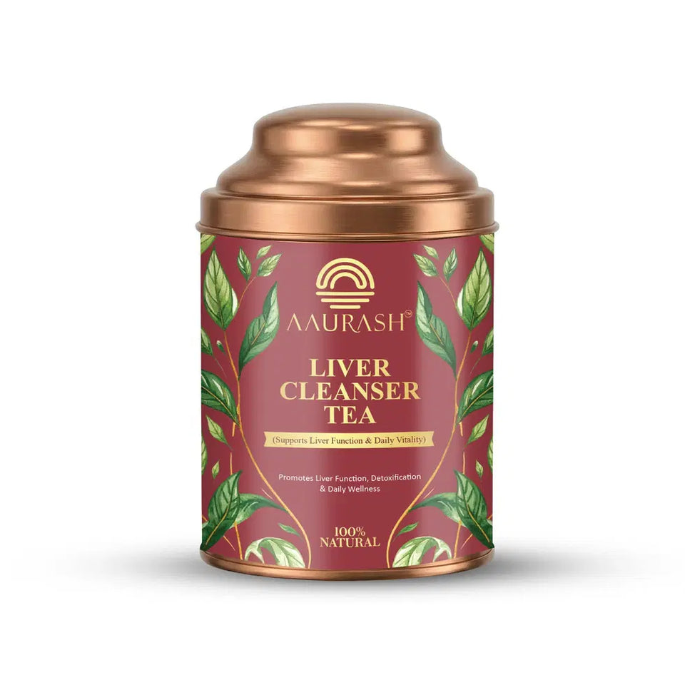 Aarush Liver Cleanser Tea | Herbal Detox & Digestive Support Tea | Supports Liver Health & Natural Detox | Caffeine-Free Herbal Wellness Tea 60 Cups)