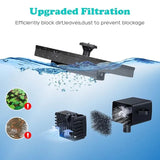 Solar Bird Bath Fountain Pump With 4 Nozzle, Free Standing Floating Solar Powered