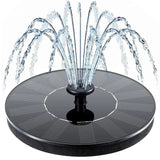 Solar Bird Bath Fountain Pump With 4 Nozzle, Free Standing Floating Solar Powered
