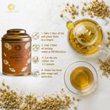 Aarush Chamomile Tea | Supports Relaxation & Calm Routine | Naturally Caffeine | Sleep & Relaxation Blend (40gm)