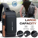 Anti-Theft Sling Bag With A USB Charging Cable